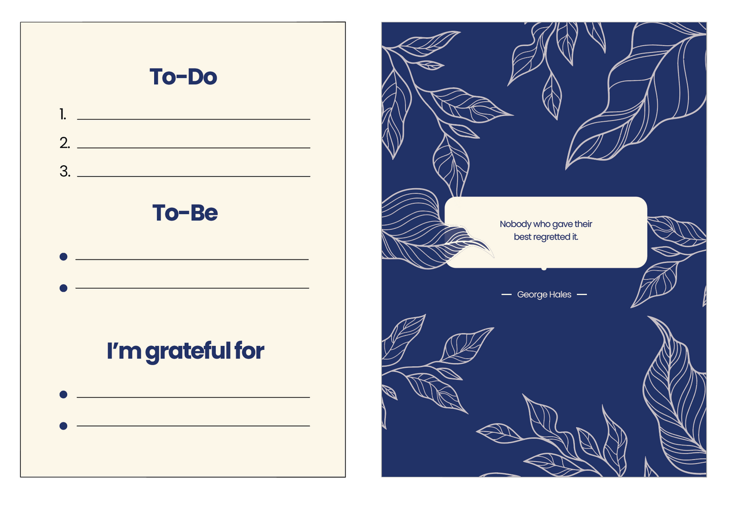 Motivational To-Do card - Set of 4