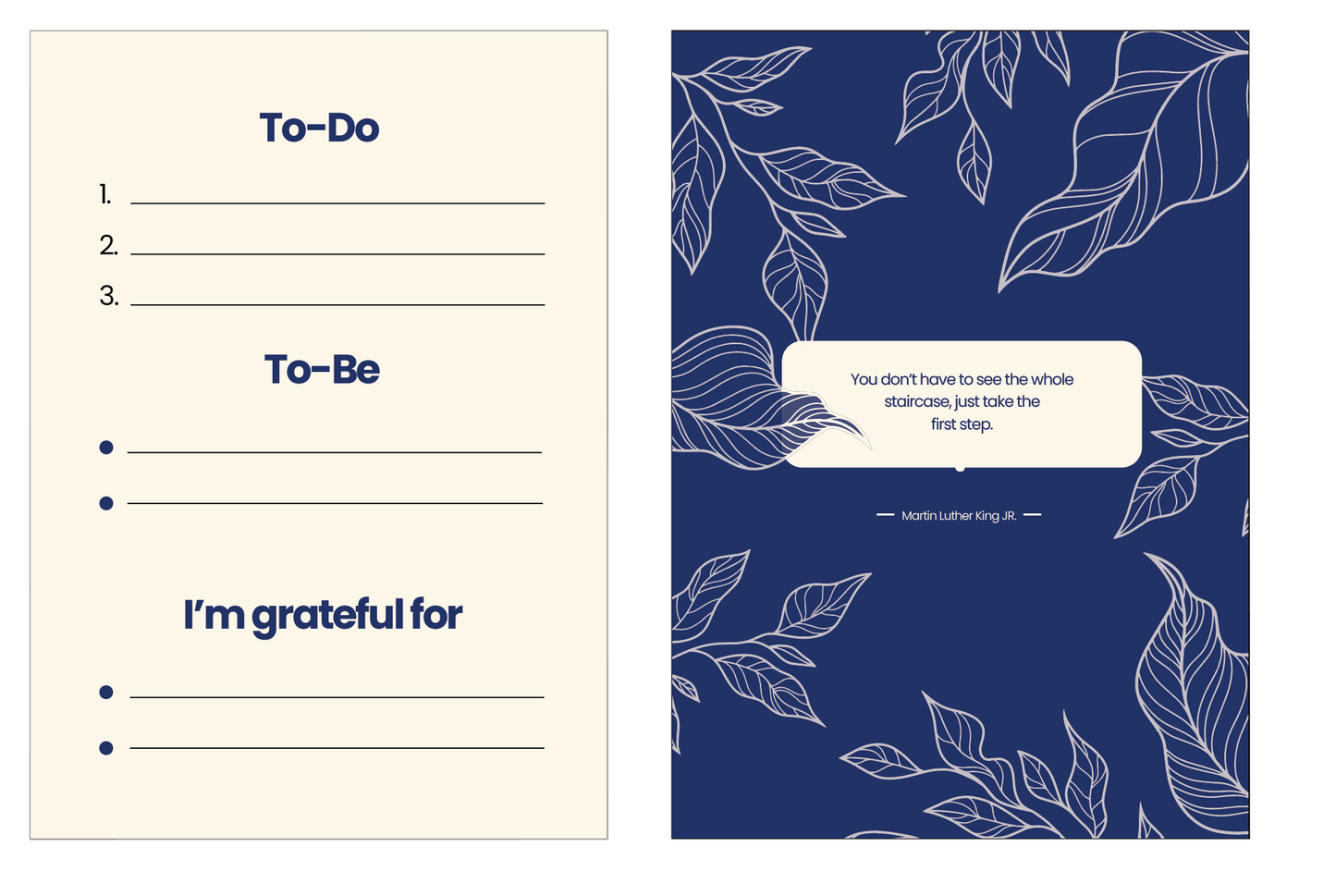Motivational To-Do card - Set of 4