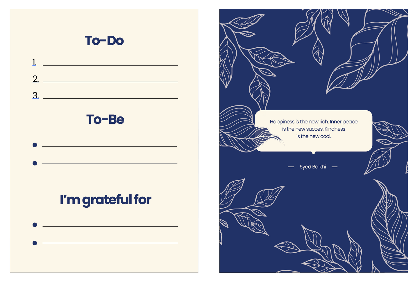 Motivational To-Do card - Set of 4