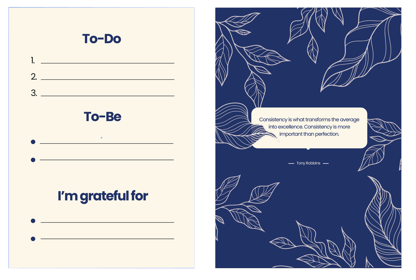 Motivational To-Do card - Set of 4