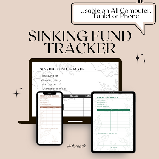 Sinking Fund Tracker Bundle of 5